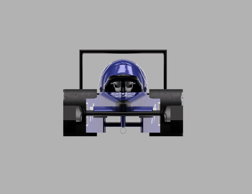 Qualification car — front view render